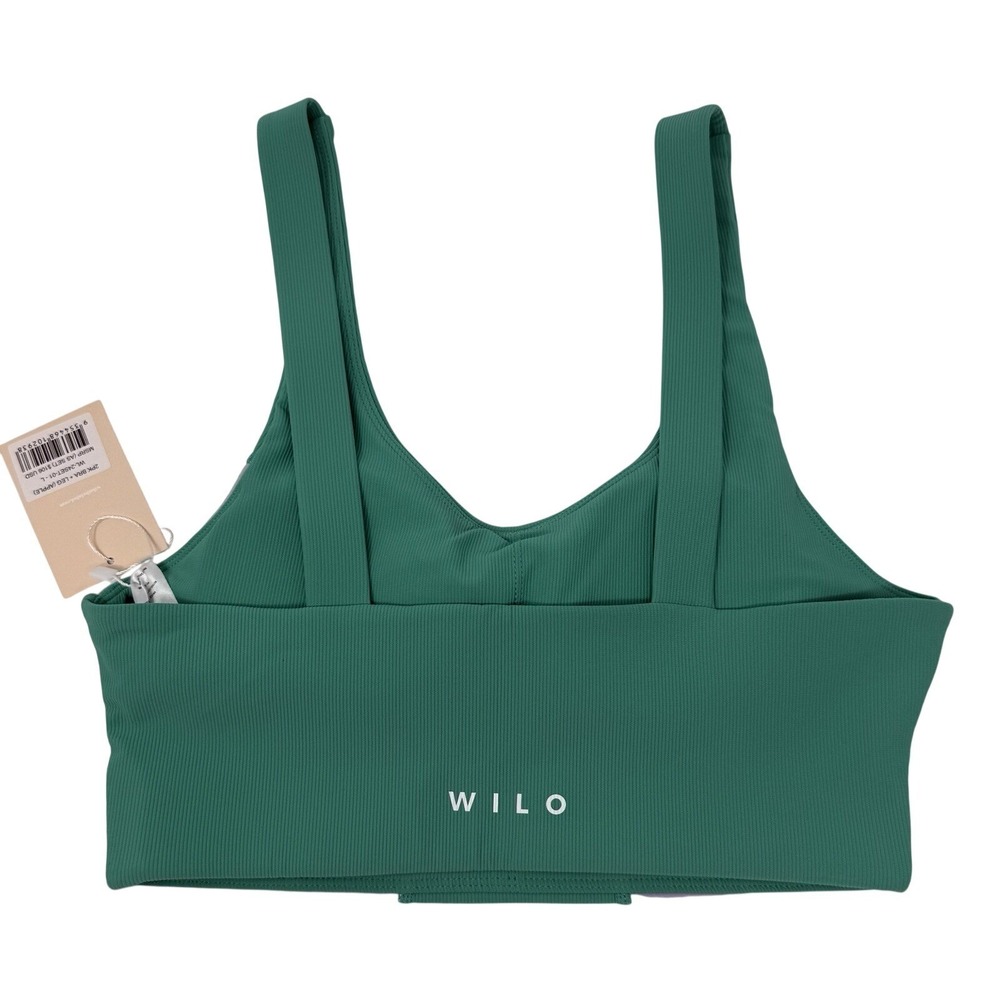 Wilo Athletic Sports Bra Apple Green Color Large NWT - Picture 3 of 6